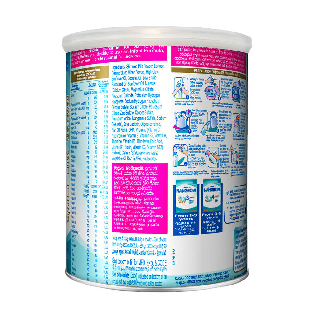Nestle NAN 2 HMO Follow Up Formula with Iron -6-12 Months, 400g Tin