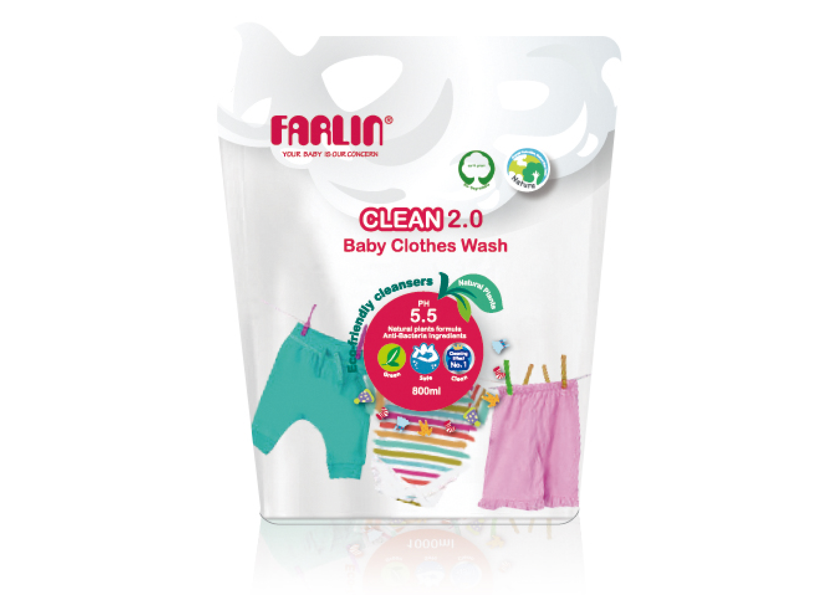 FARLIN Baby Clothing Detergent Refill Pack CB-10005