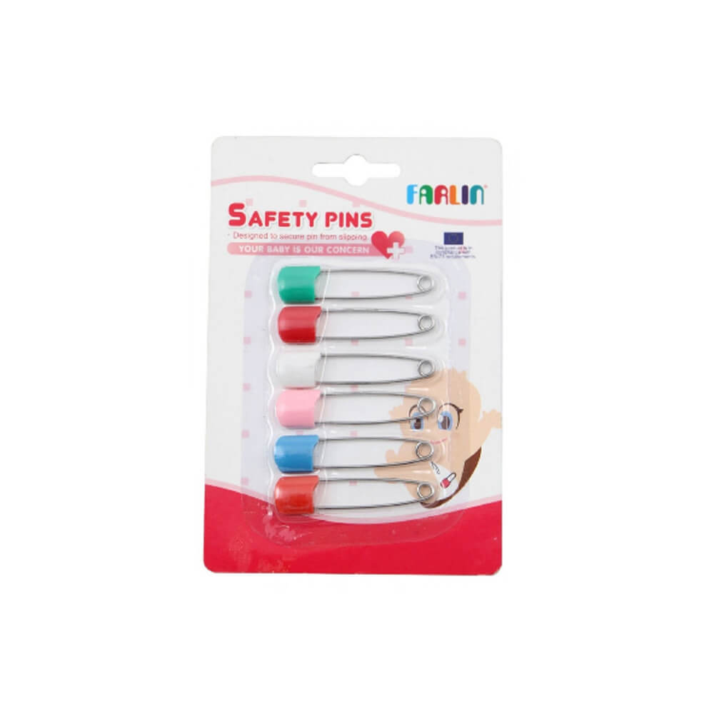 FARLIN Safety Pin 6 Pcs Card