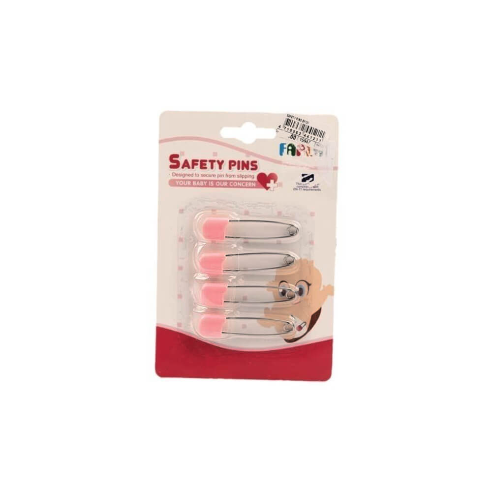 Farlin Safety Pins 4 pieces card
