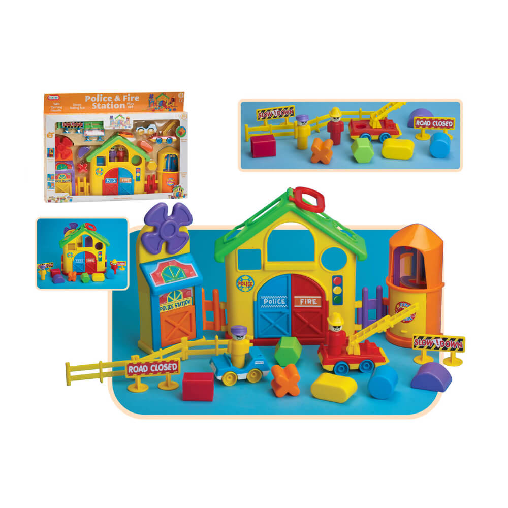 Funtime Police & Fire Station Play Set