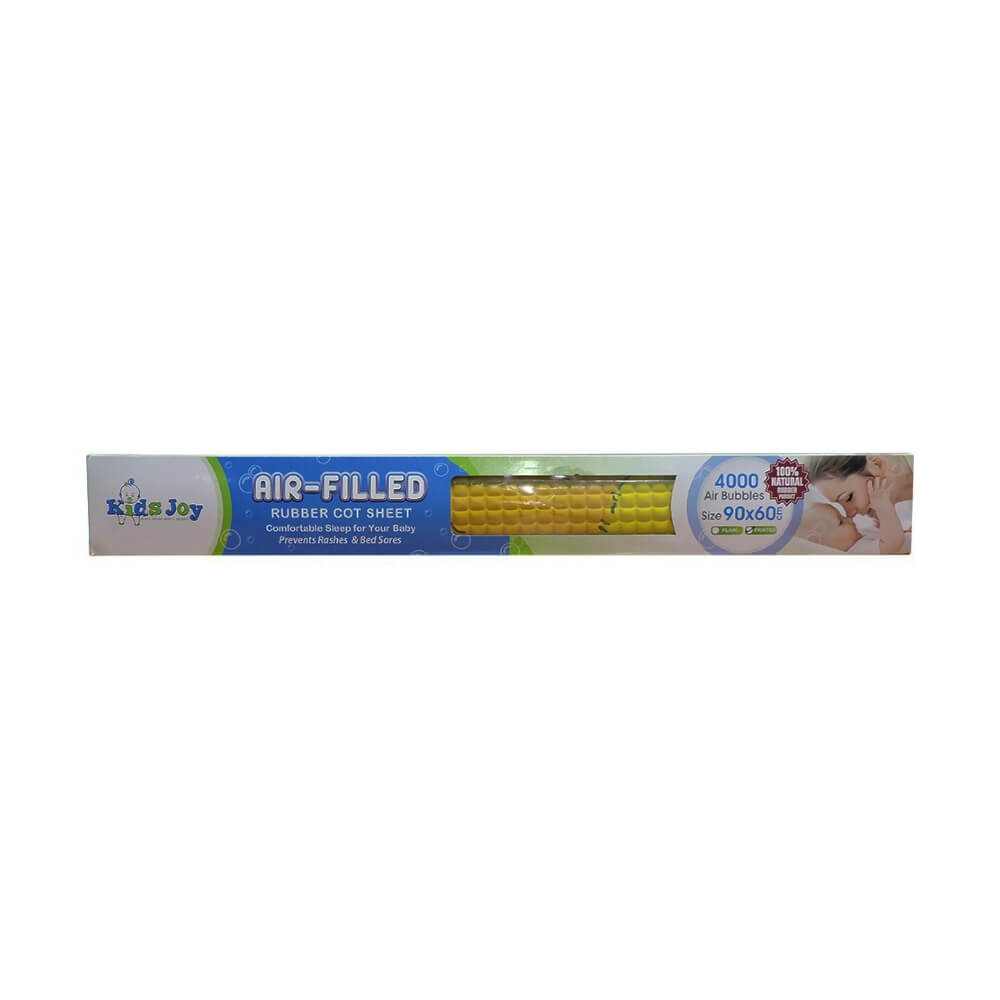Kids Joy Airfilled Printed Rubber Cot Sheet  size 90 X 60cm