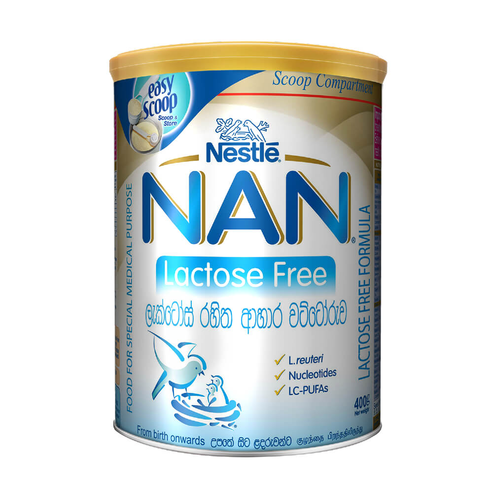 Nestle NAN Lactose Free From birth onwards - Food for special Medical Purpose - 400g Tin