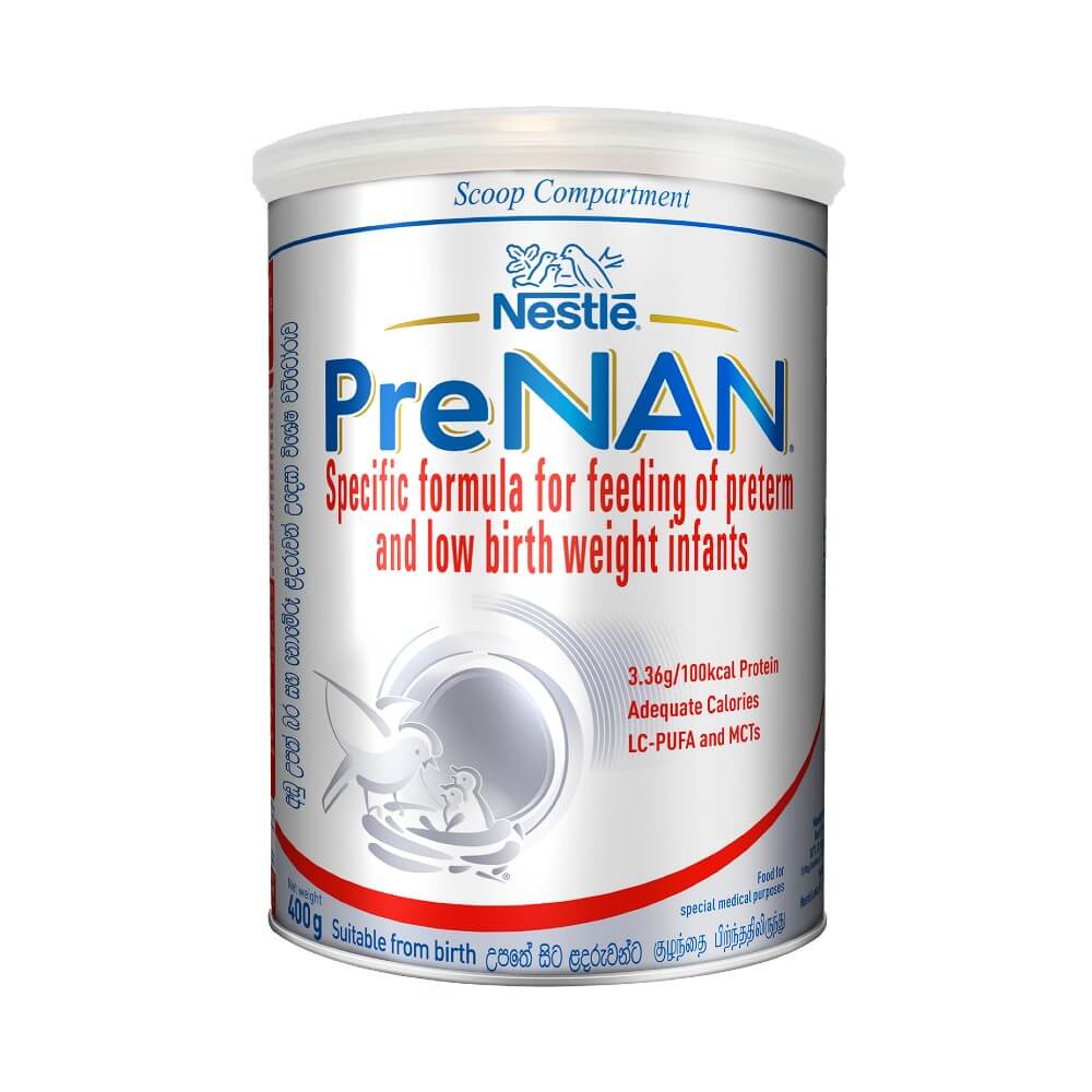 Nestle PreNAN Specific formula for feeding of Preterm and Low Birth Weight Infants – Suitable from Birth, 400g Tin