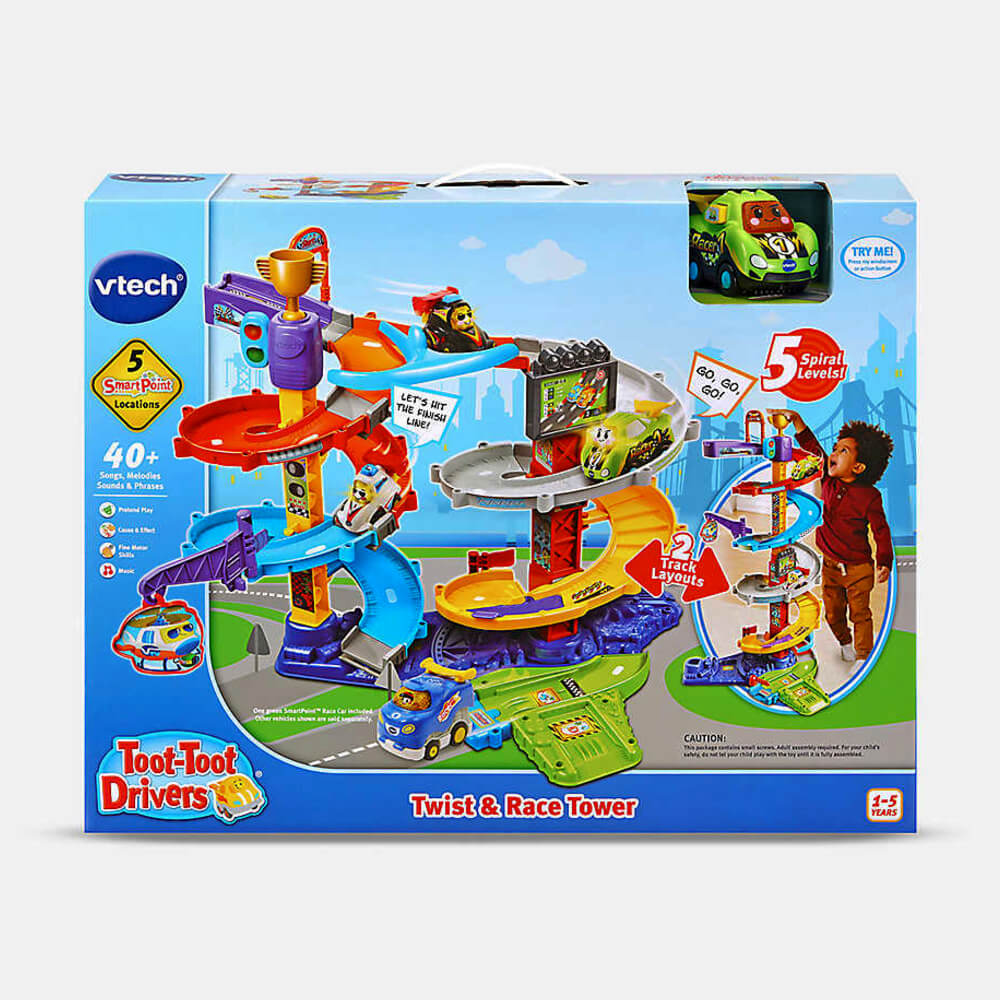 Vtech toot-toot drivers twist & race tower mobile