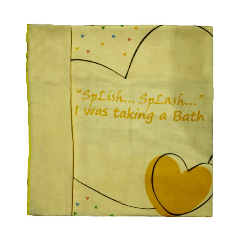 Velona Baby Towel Prints In Color Background Size 40 X 26