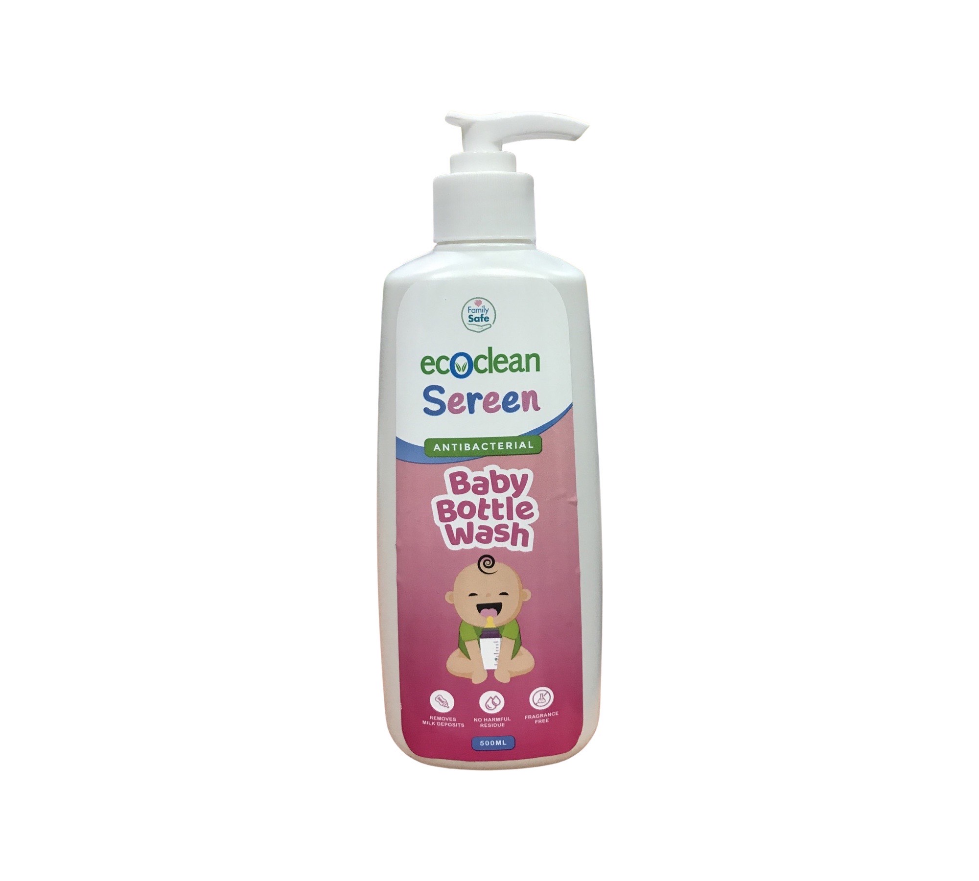 EcoClean Sereen Antibacterial Baby Bottle Wash - 500ml