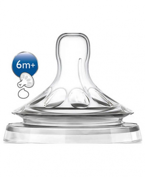 Avent  Philips 6M+  teat  for Natural Bottles  -Thick Feed