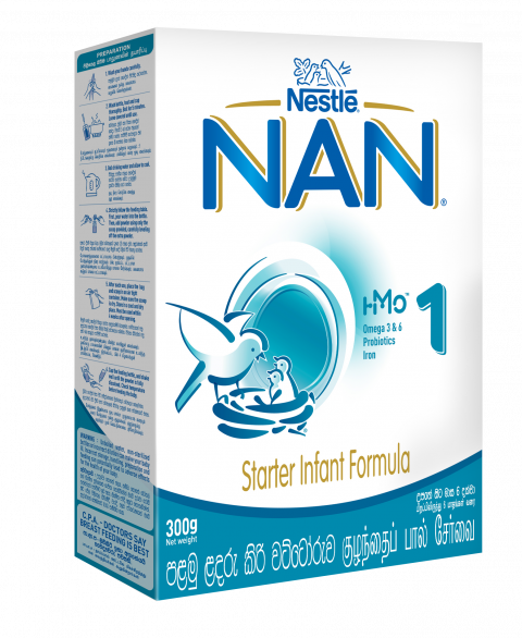 Nestle NAN 1 HMO Starter Infant Formula with Iron – Birth tPacko 6 months, 300g Box 