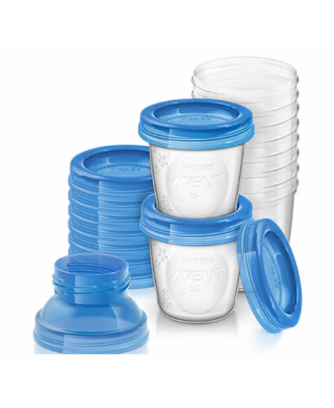 Breast Milk Storage Cups Set 180 ML X 10