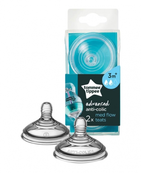 Tommee Tippee CTN Advance Anti Colic Teats - Medium Flow - 3m+