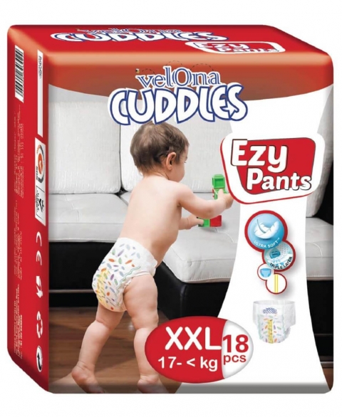 Velona Cuddles Ezy Pants Size XXL 18 Pcs Pack