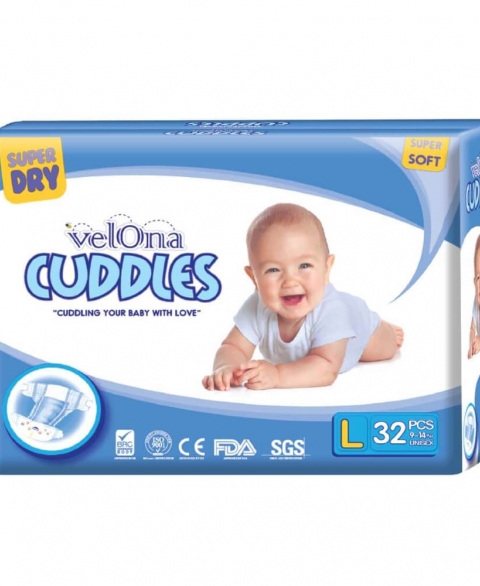 Velona Cuddles Size L 32 Pcs Pack