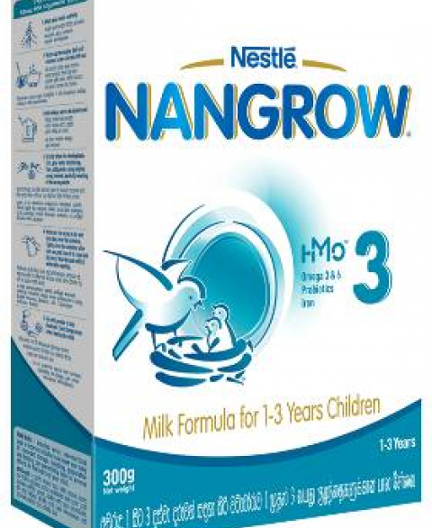Nestle NANGROW 3 HMO Milk Formula for 1 to 3 years Children, 350g Box Pack