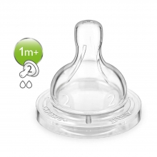 Avent Philips 1M+  Teat  for Classic Anti-colic Bottle - Slow flow