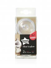 Tommee Tippee Closer To Nature Teats 2pcs - Y Cut -  Thick Feed 6M+