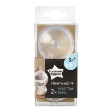 Tommee Tippee Closer To Nature Teats 2 pcs - Medium Flow - 3m+