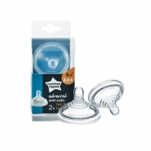 Tommee Tippee Closer to Nature Advance Anti Colic Teats - Fast Flow - 6m+