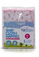 Fair Baby Nappy Printed 18x18 With Colour Edging  6pcs Pack