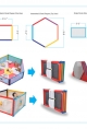 POCO CASA - Playpen 4 panel (without metress)